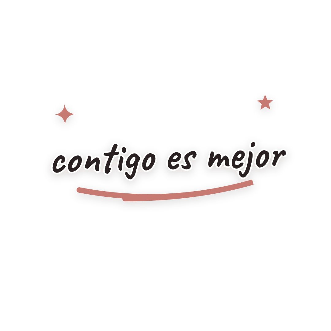 Sticker: contigo es mejor