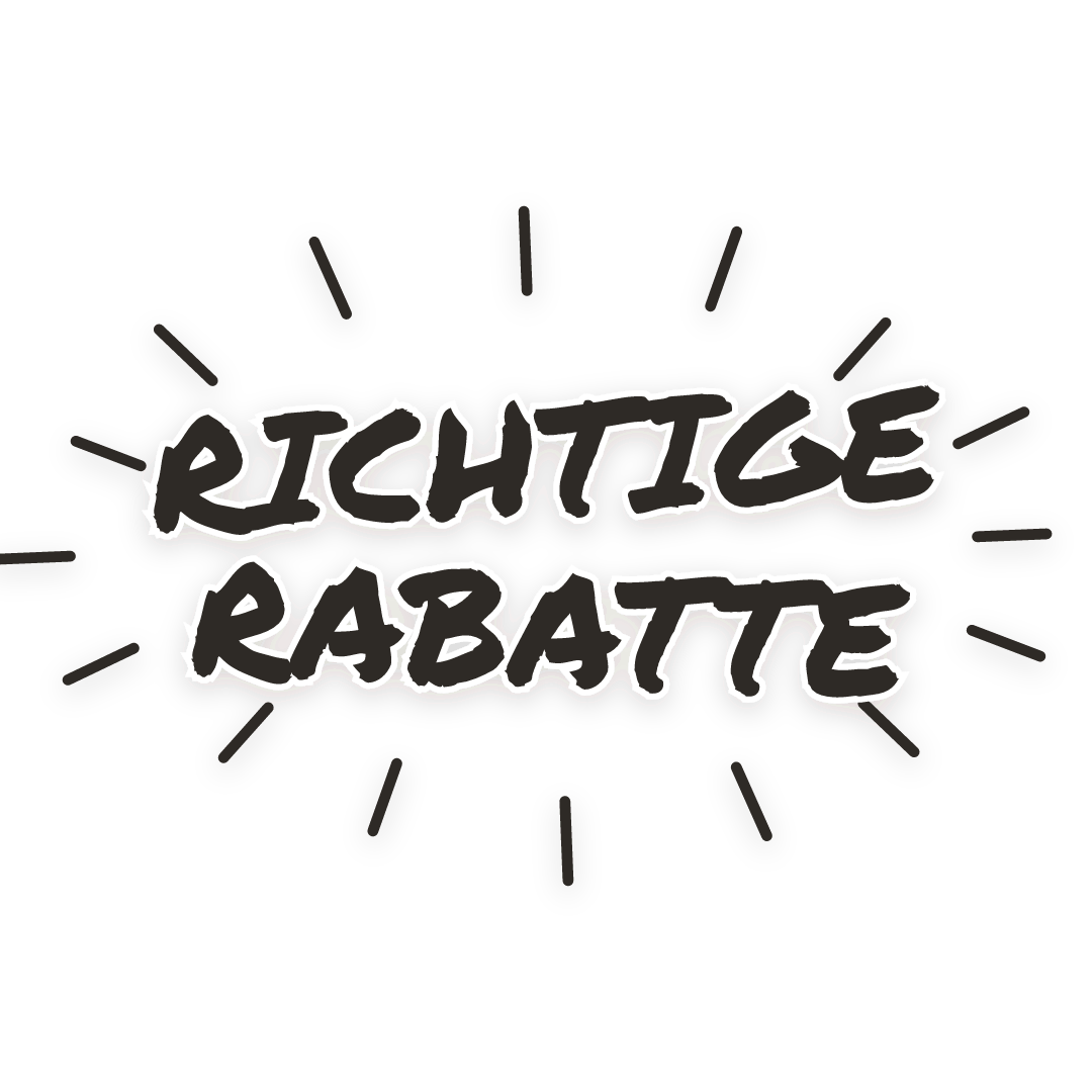 Sticker: richtige rabatte
