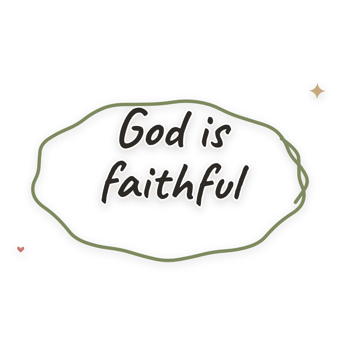 Sticker: God is faithful