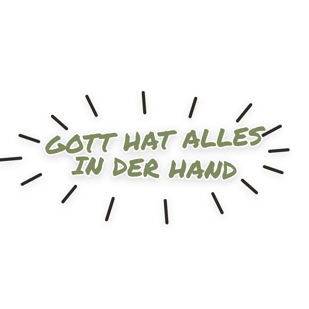 Sticker: Gott hat alles in der hand