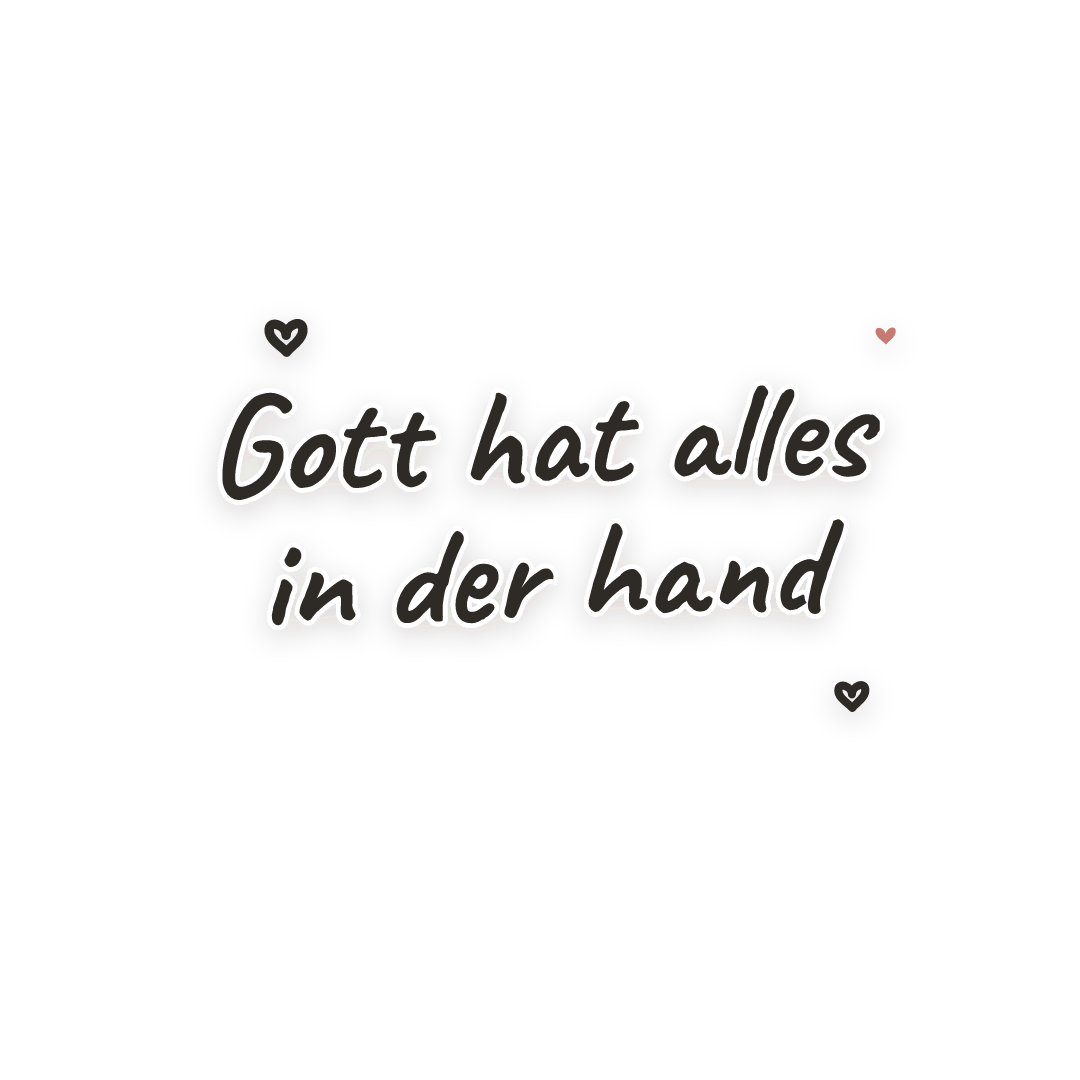 Sticker: Gott hat alles in der hand