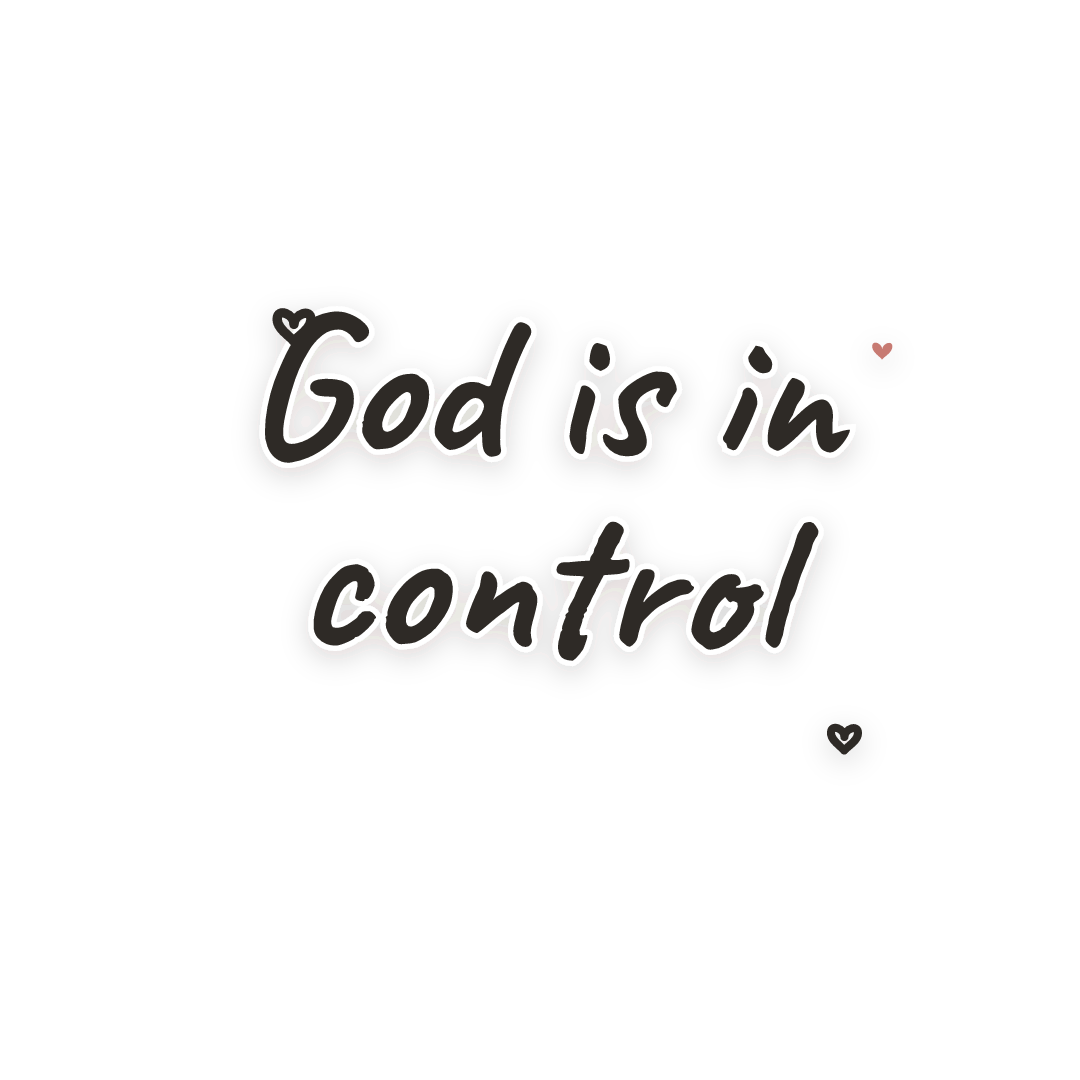 Sticker: God is in control