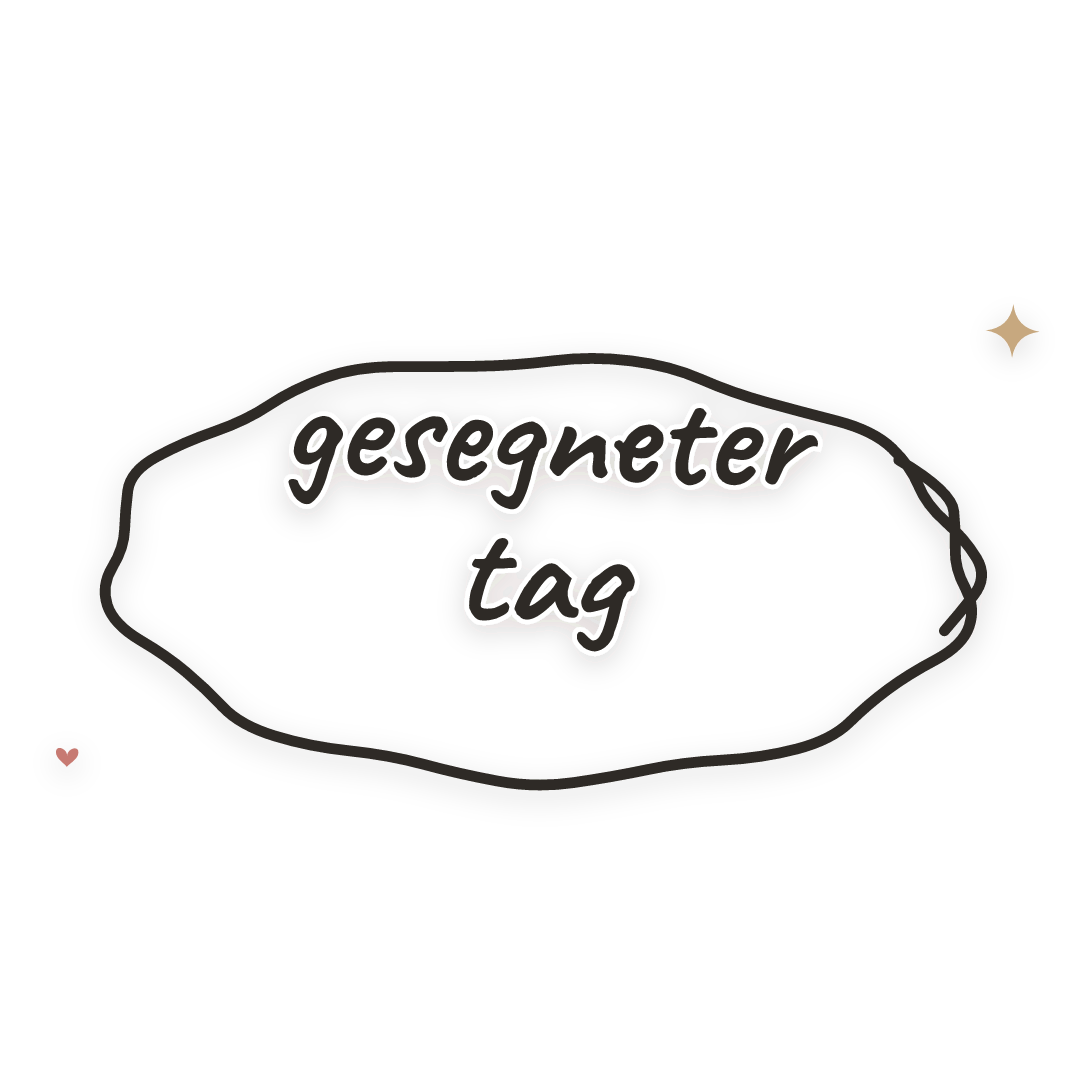 Sticker: gesegneter tag