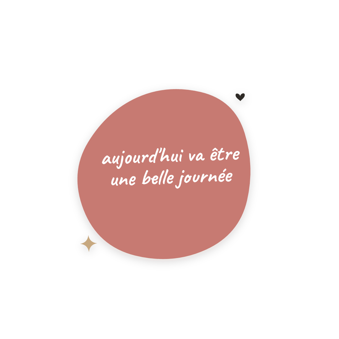 Sticker: aujourd'hui va être une belle journée