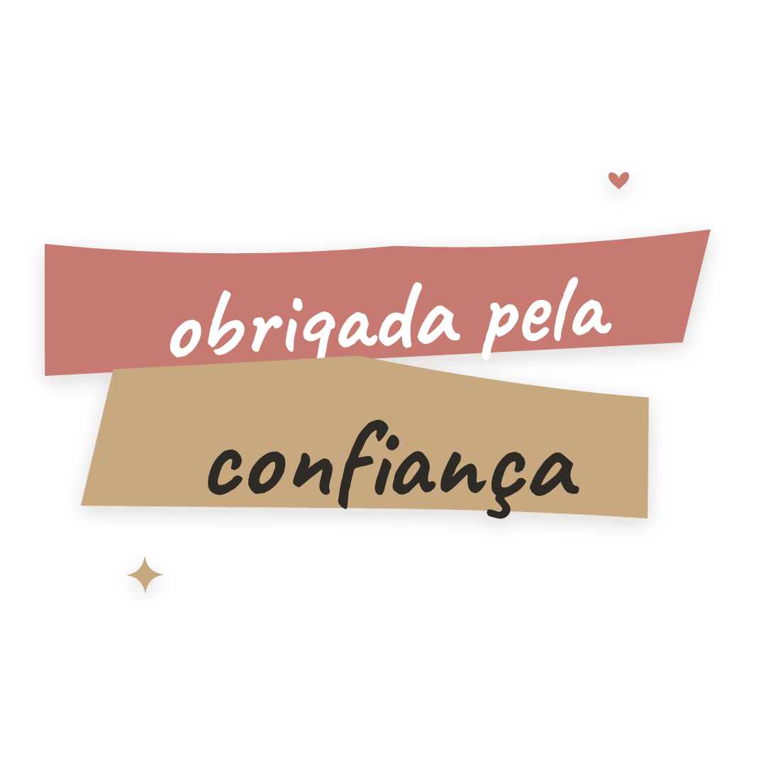 Sticker: obrigada pela confiança