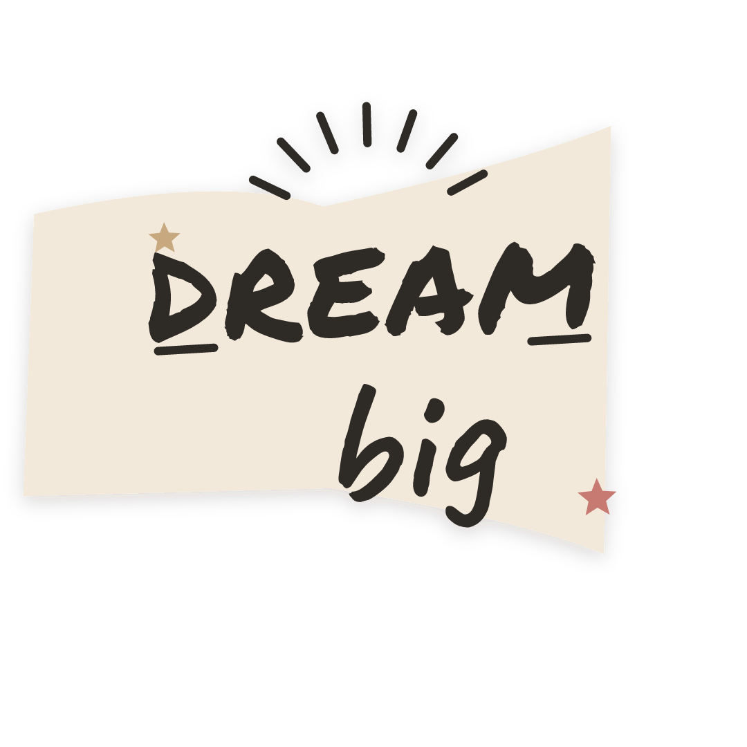 Sticker: dream big