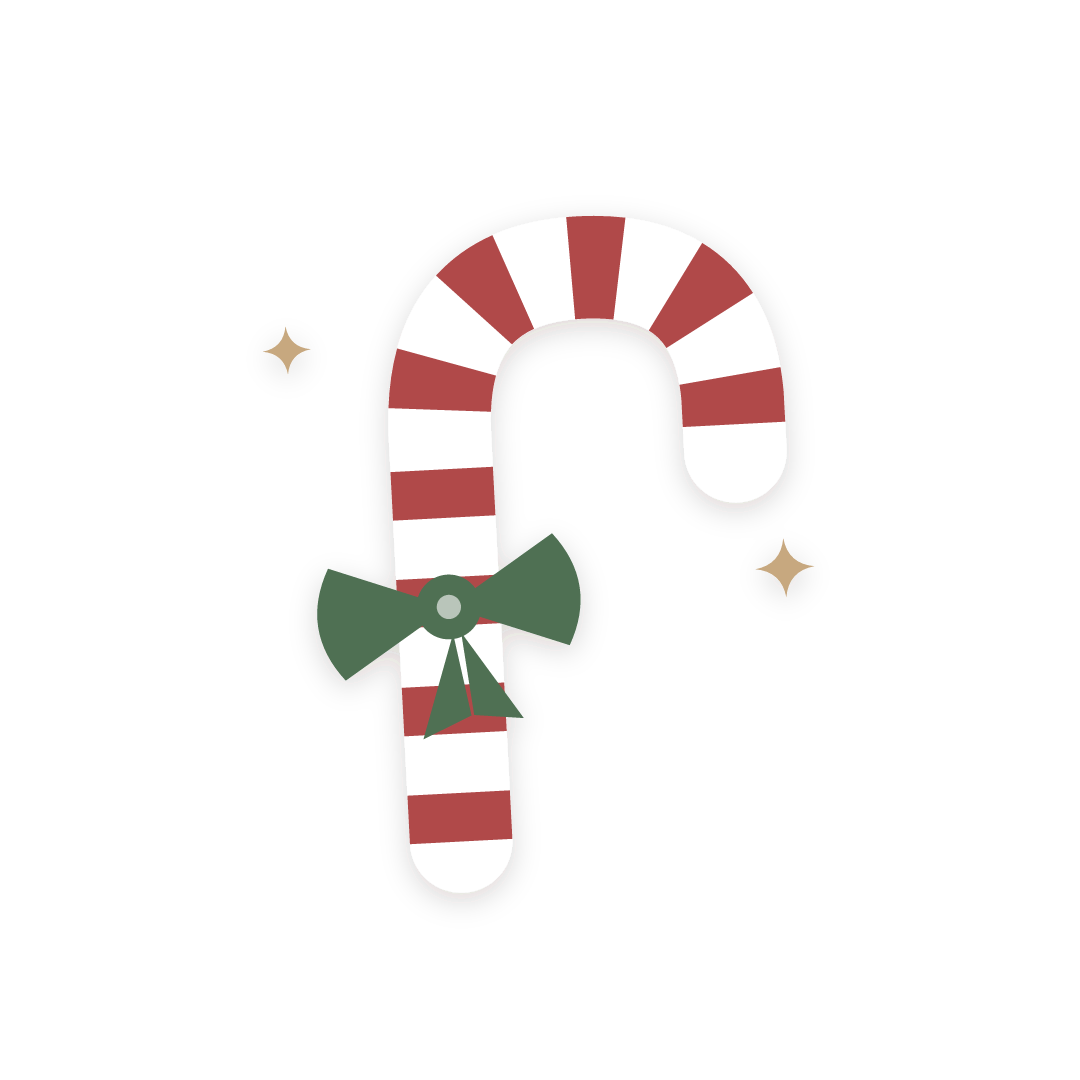 Sticker: bastón de caramelo