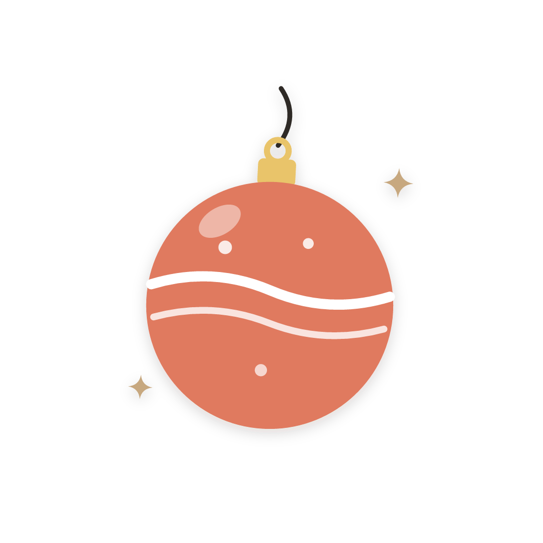 Sticker: bola de navidad