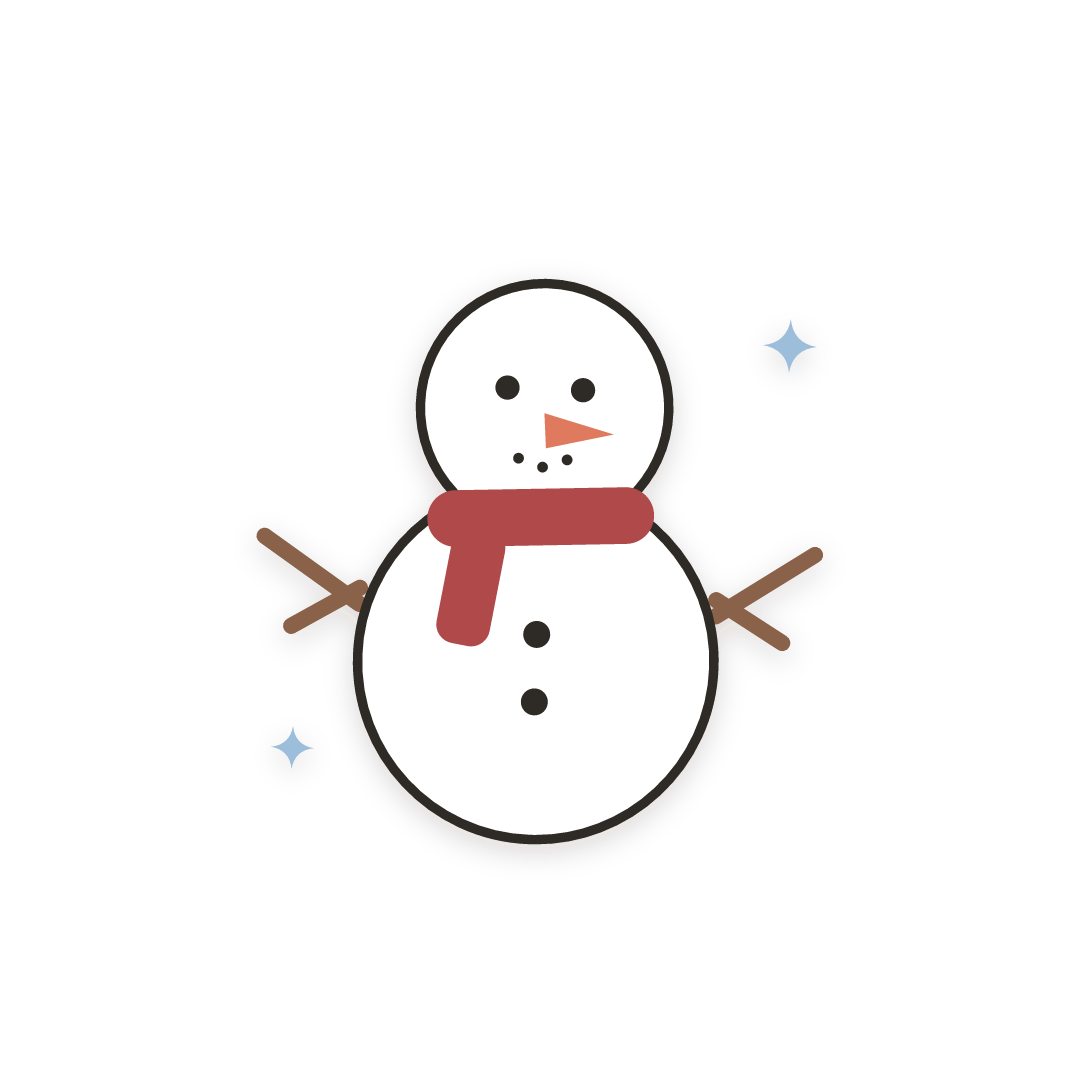 Sticker: boneco de neve