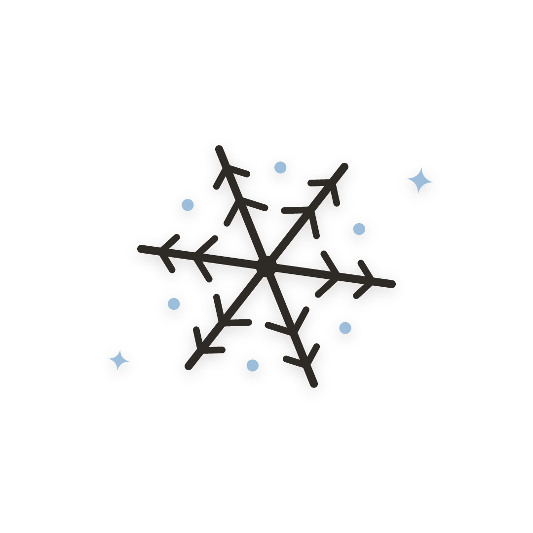 Sticker: copo de nieve