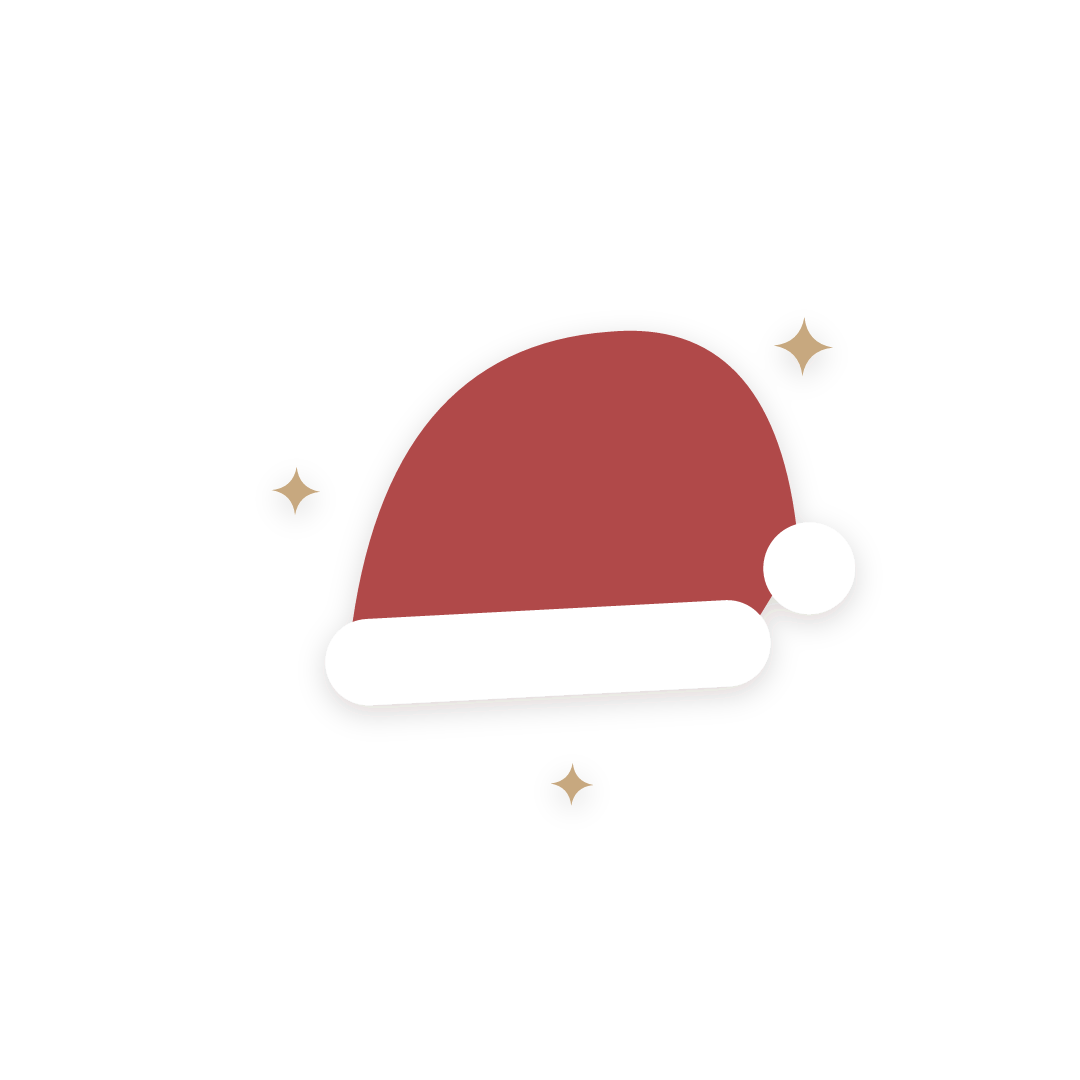 Sticker: gorro navideño