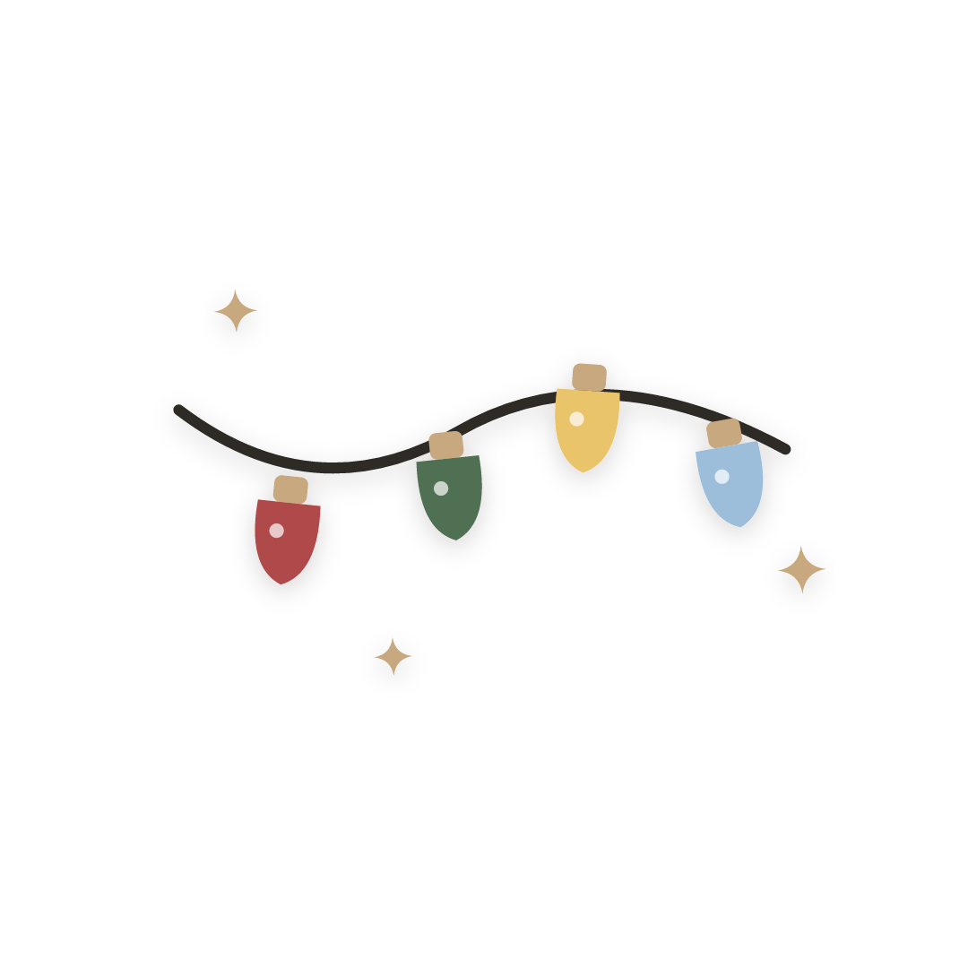 Sticker: luces de navidad