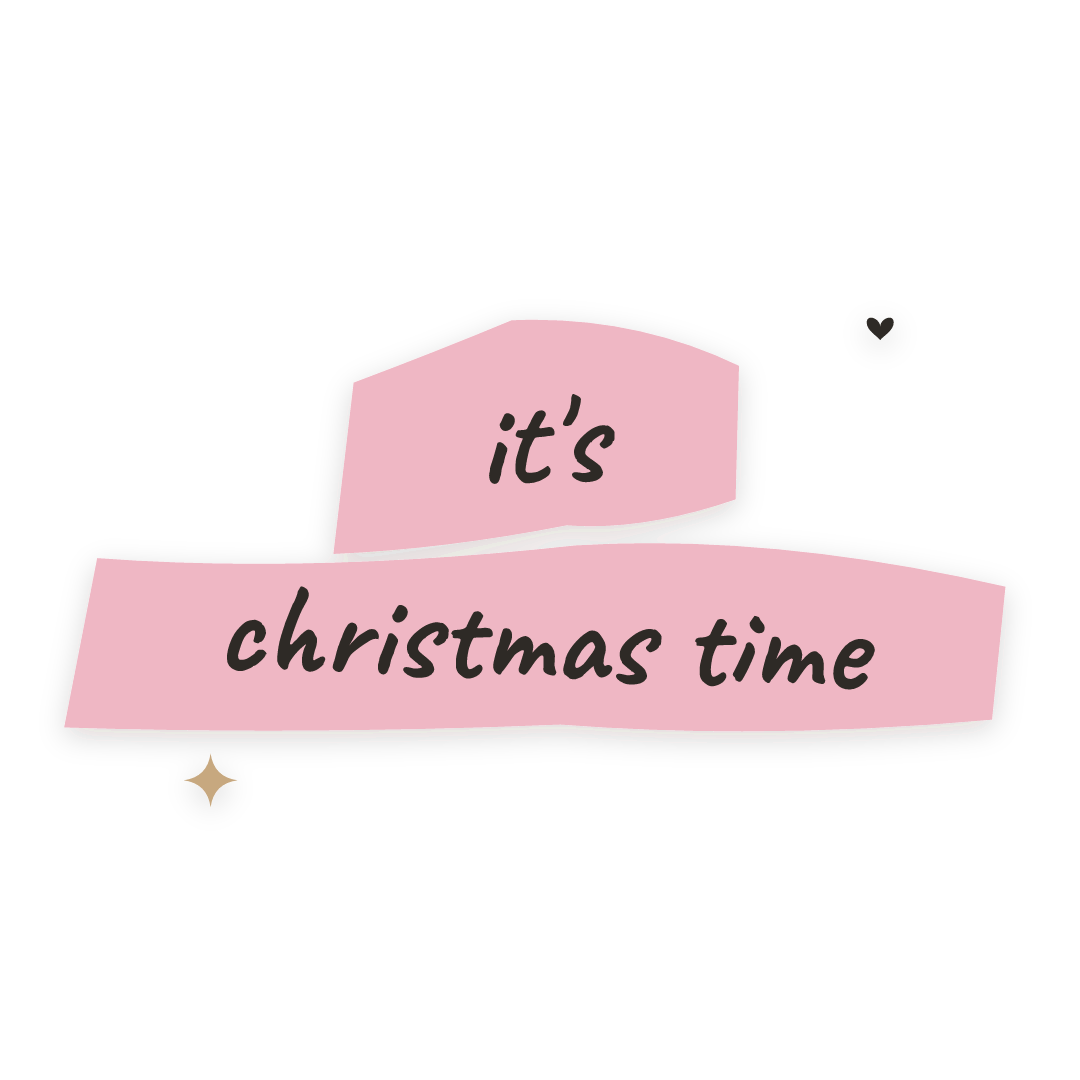 Sticker: it's christmas time
