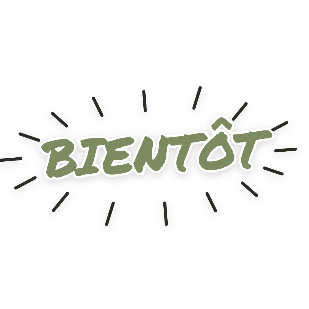 Sticker: bientôt