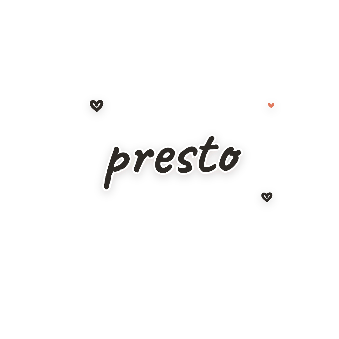 Sticker: presto