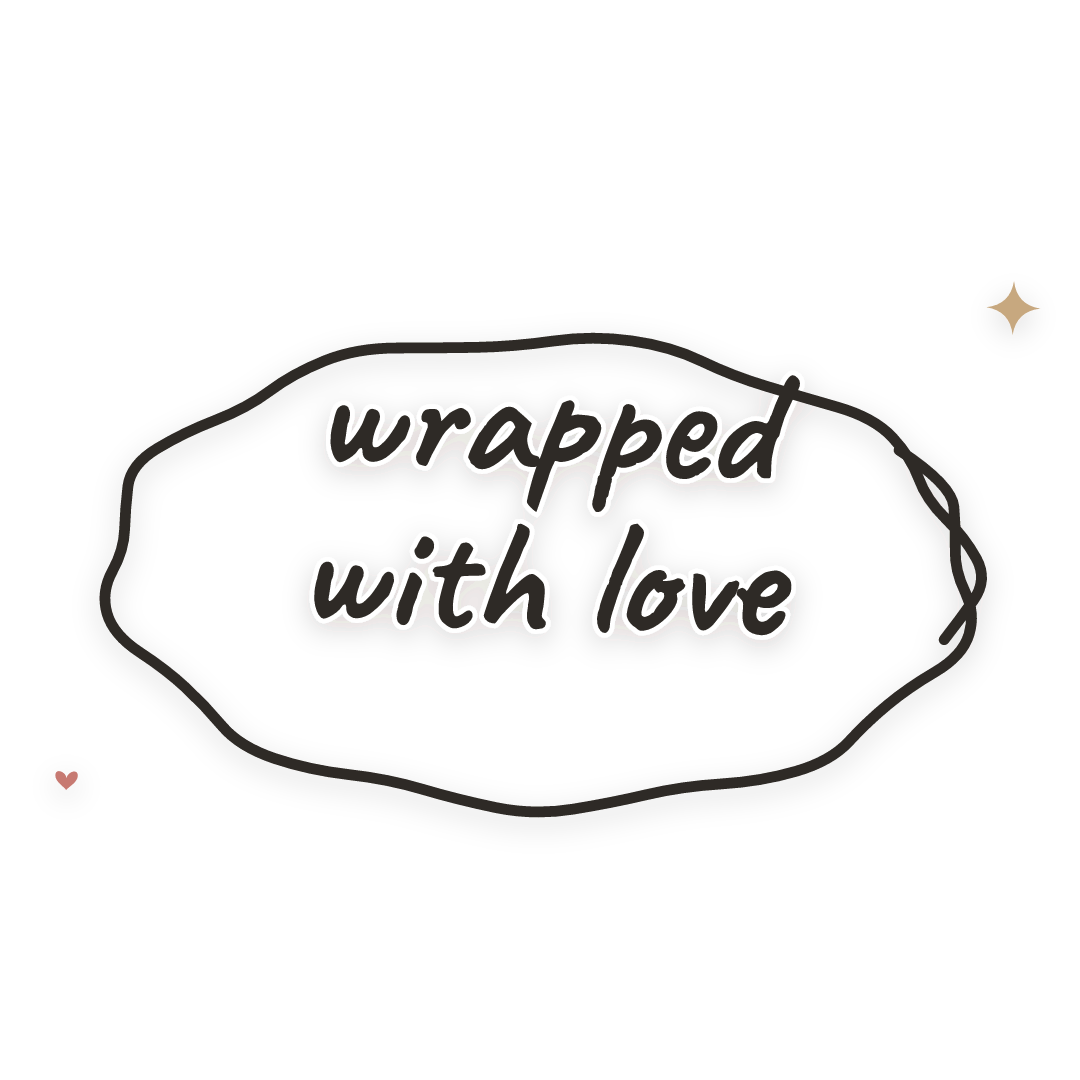 Sticker: wrapped with love