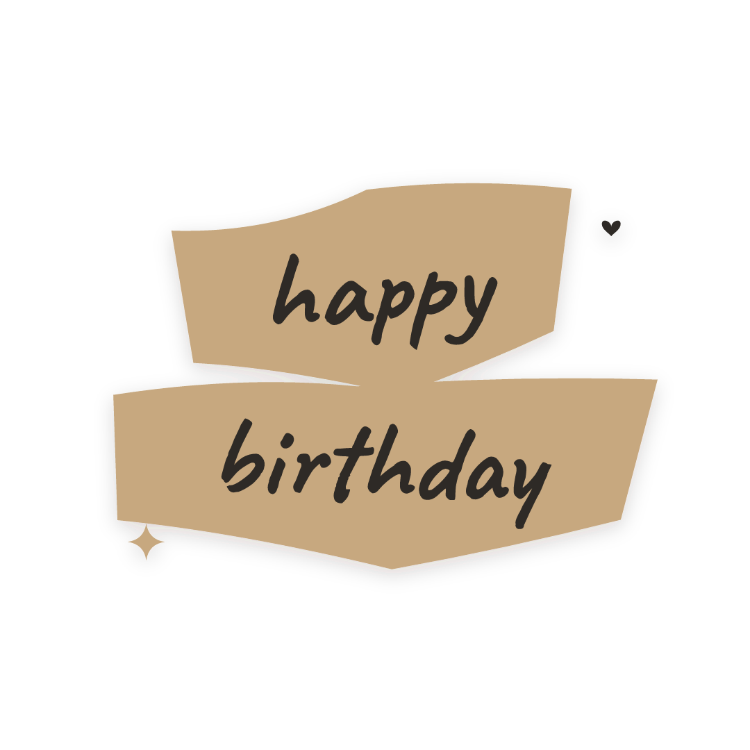 Sticker: happy birthday