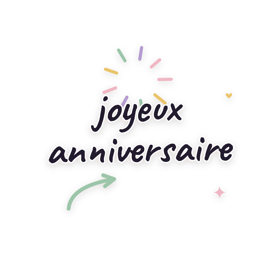 Sticker: joyeux anniversaire