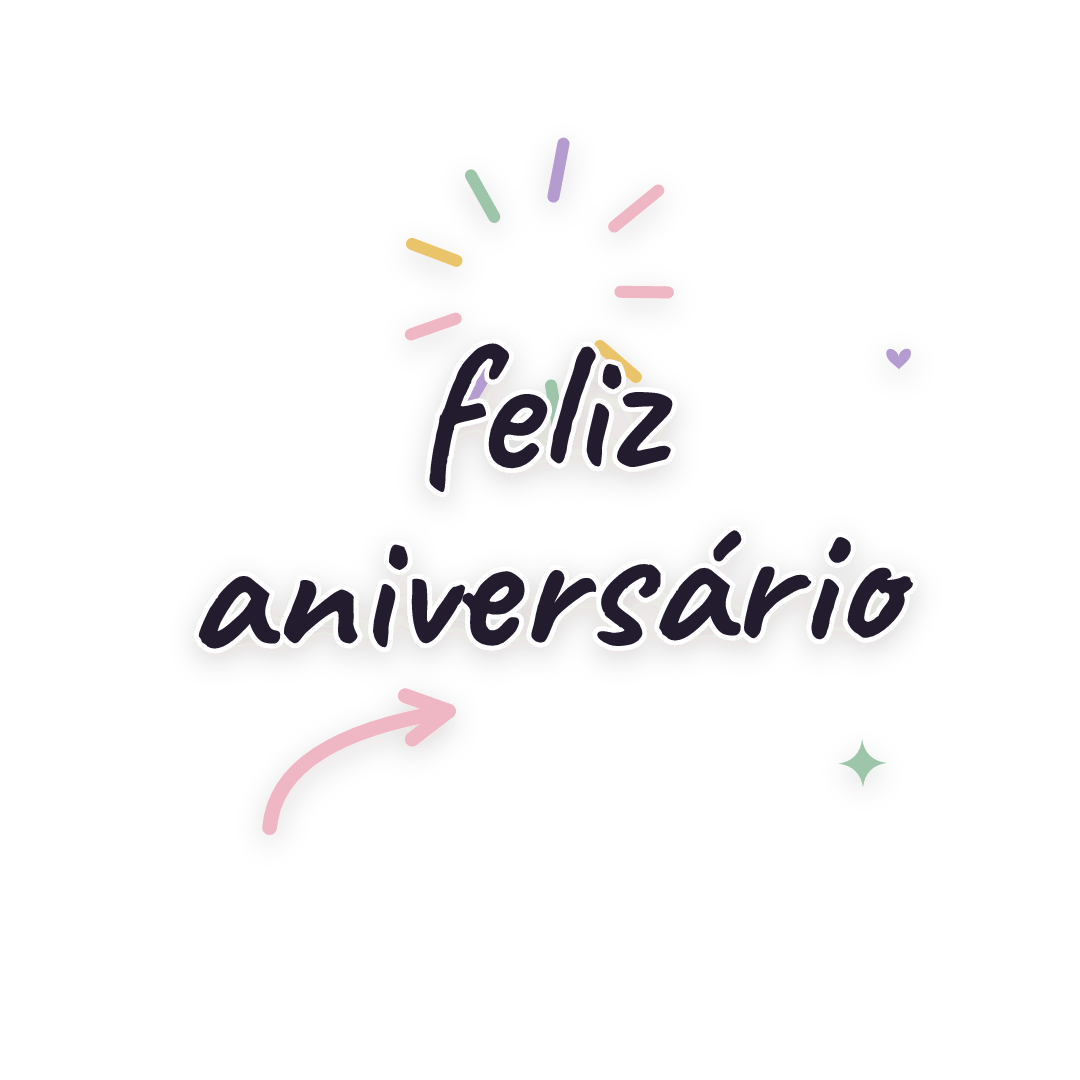 Sticker: feliz aniversário