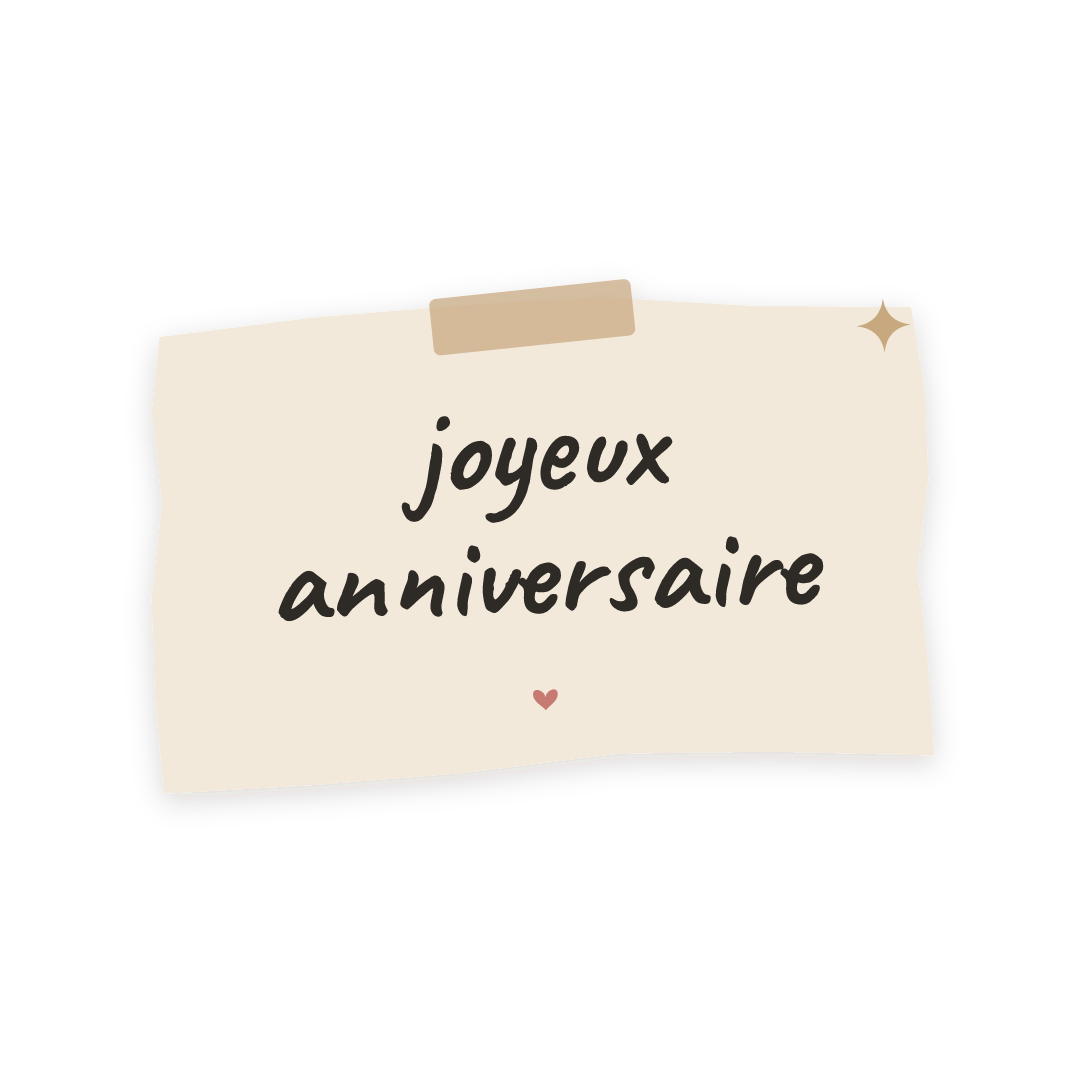 Sticker: joyeux anniversaire