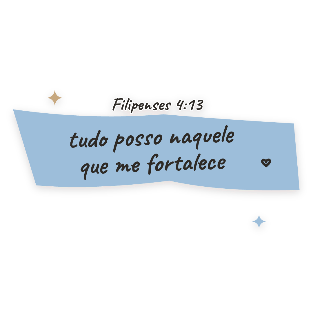 Sticker: Filipenses 4:13 tudo posso naquele que me fortalece