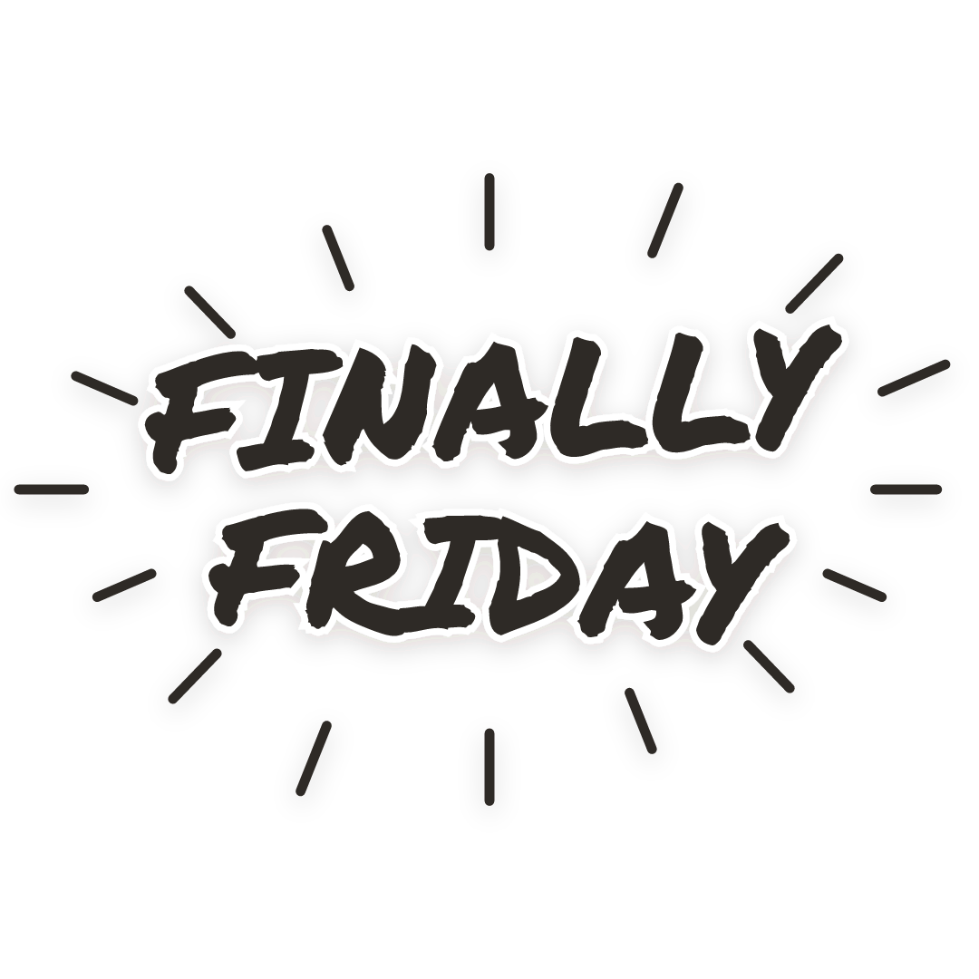 Sticker: finally friday