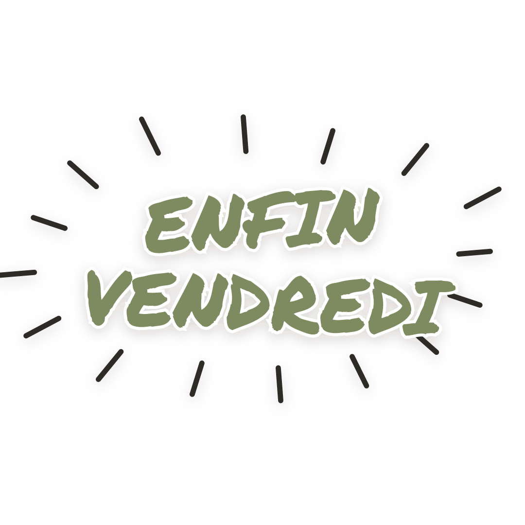 Sticker: enfin vendredi