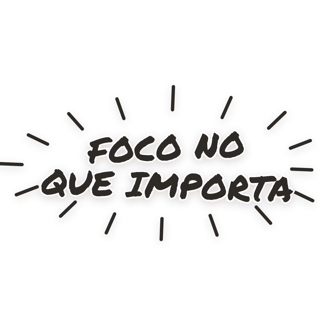 Sticker: foco no que importa