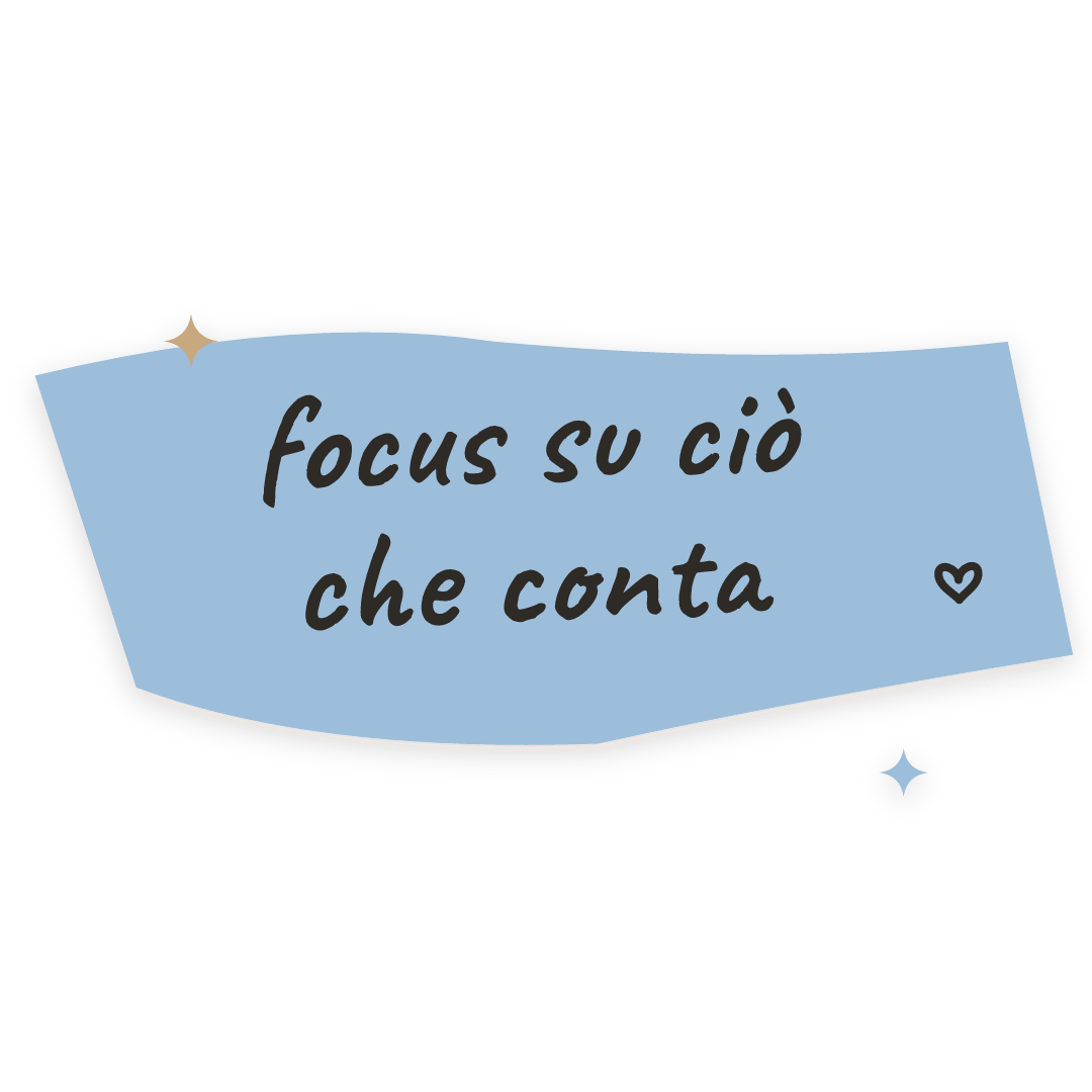Sticker: focus su ciò che conta
