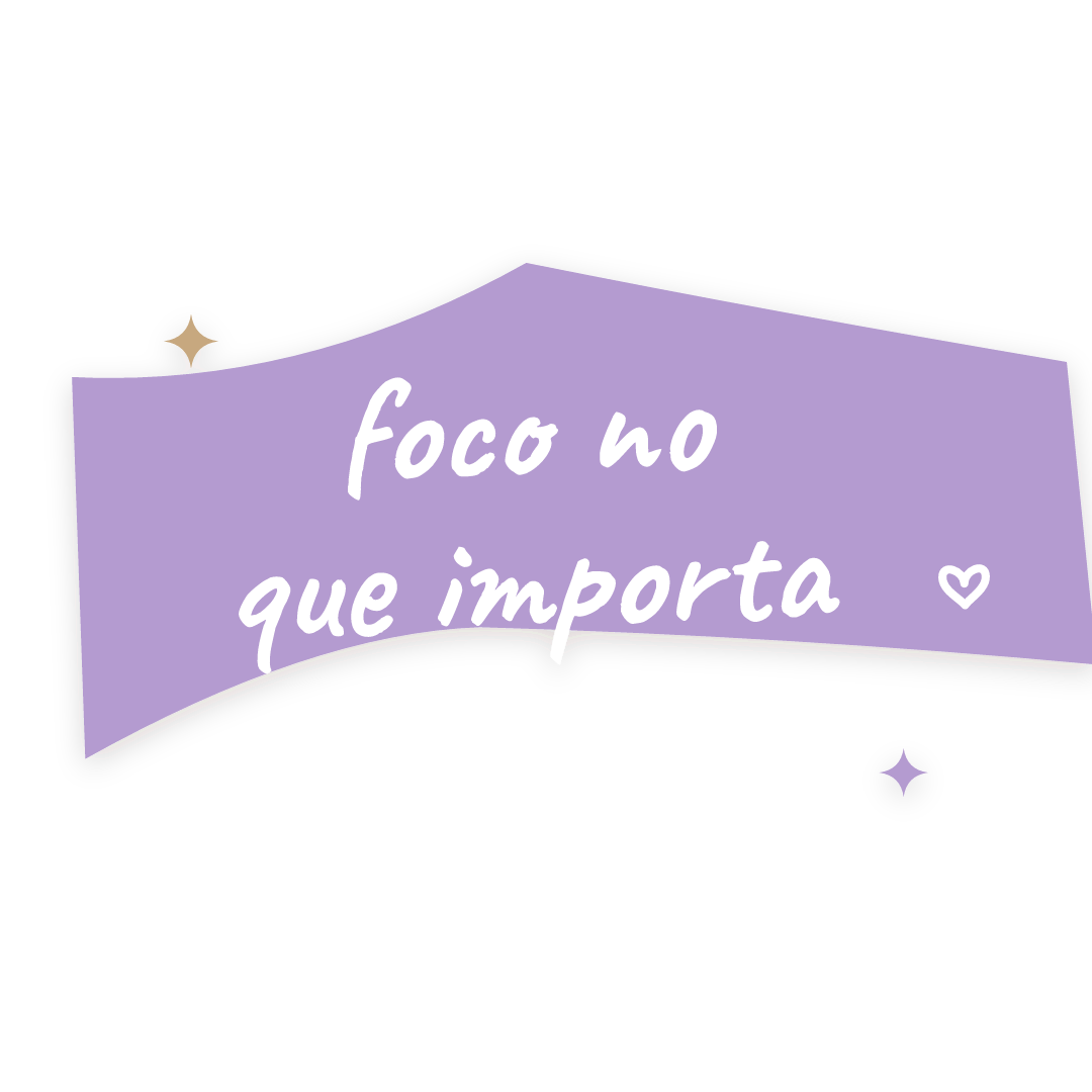 Sticker: foco no que importa