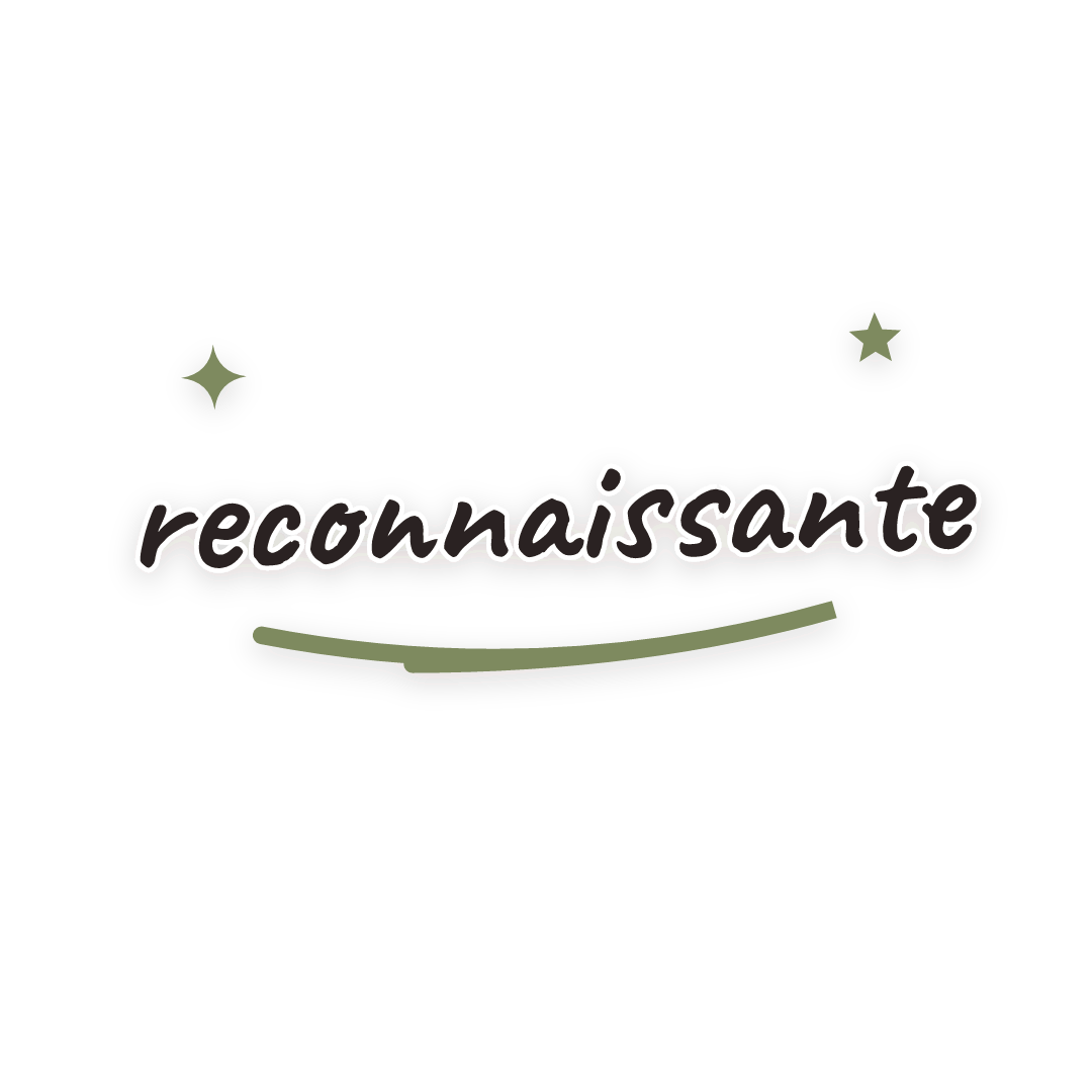 Sticker: reconnaissante