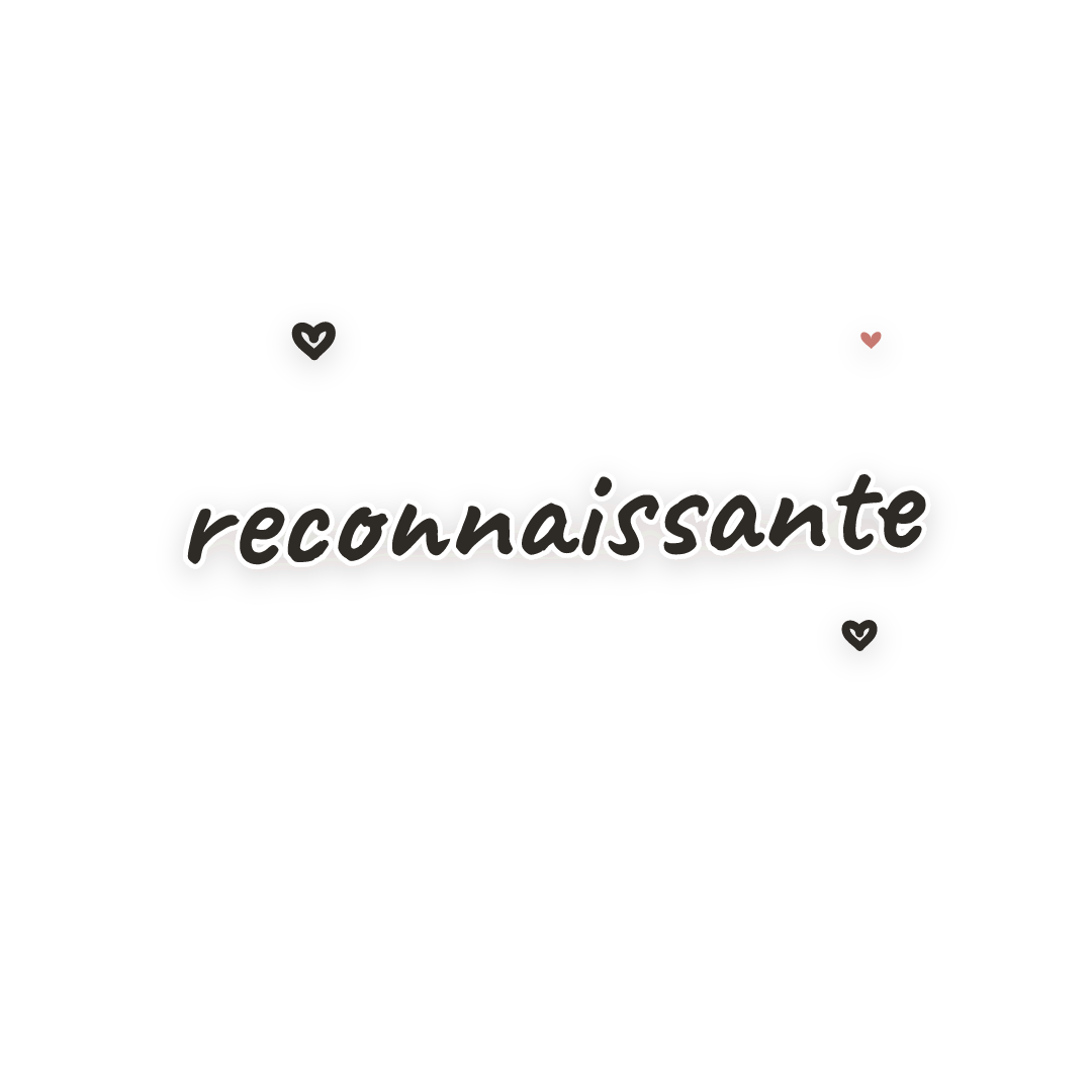 Sticker: reconnaissante