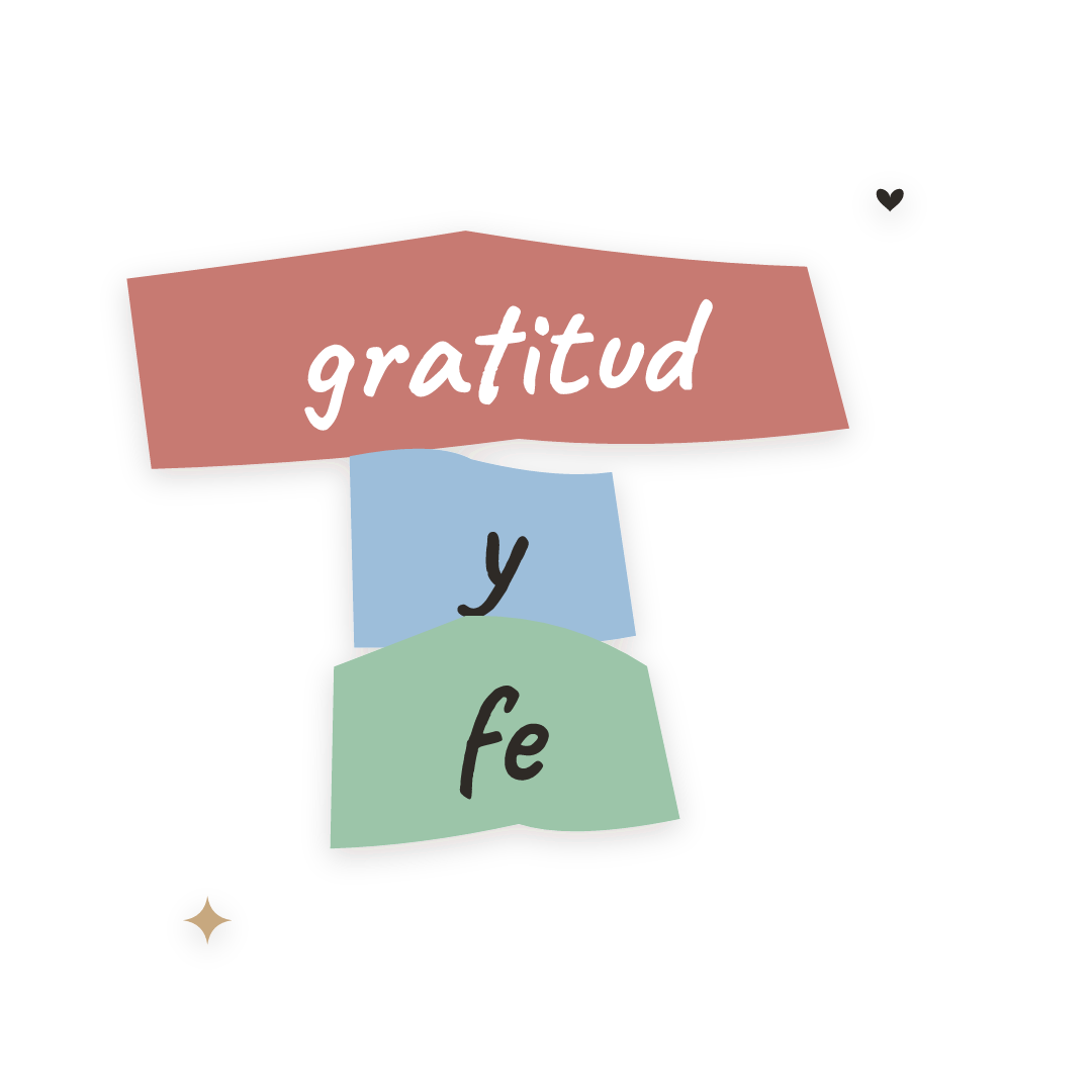 Sticker: gratitud y fe