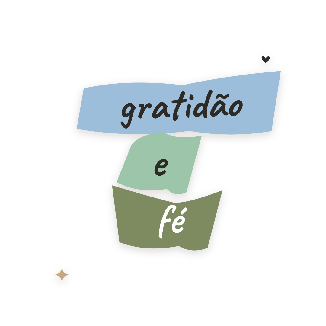 Sticker: gratidão e fé