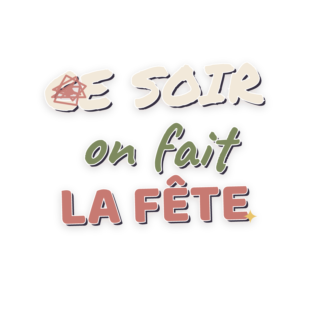 Sticker: ce soir on fait la fête