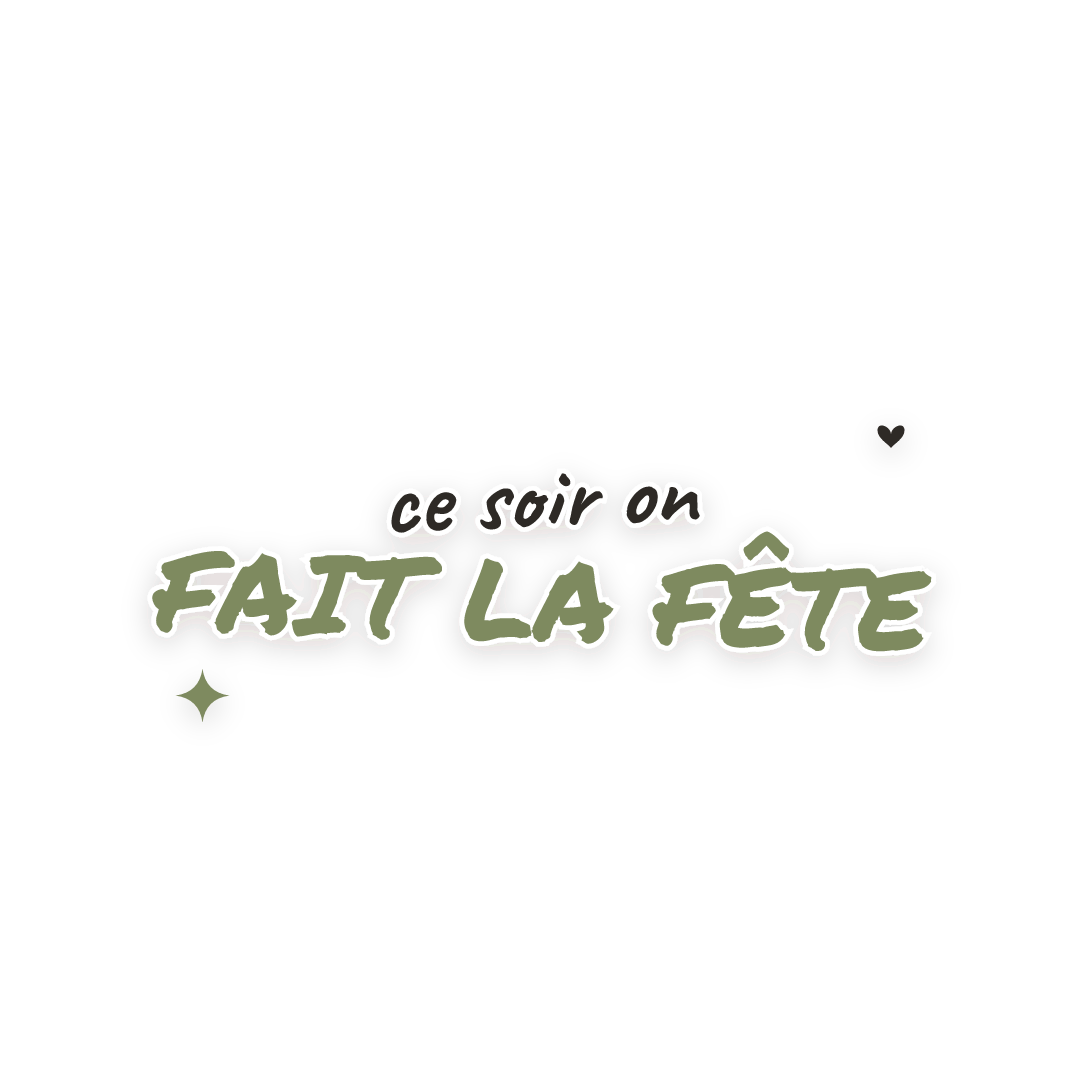 Sticker: ce soir on fait la fête