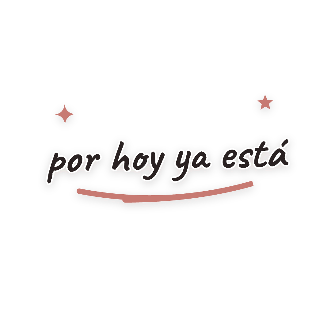 Sticker: por hoy ya está
