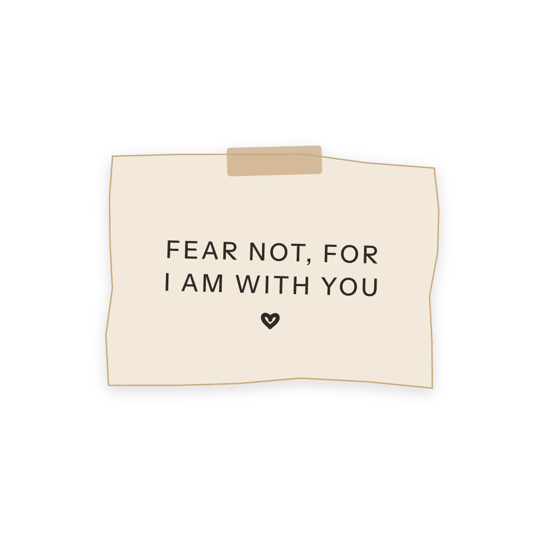 Sticker: Isaiah 41:10 fear not, for I am with you