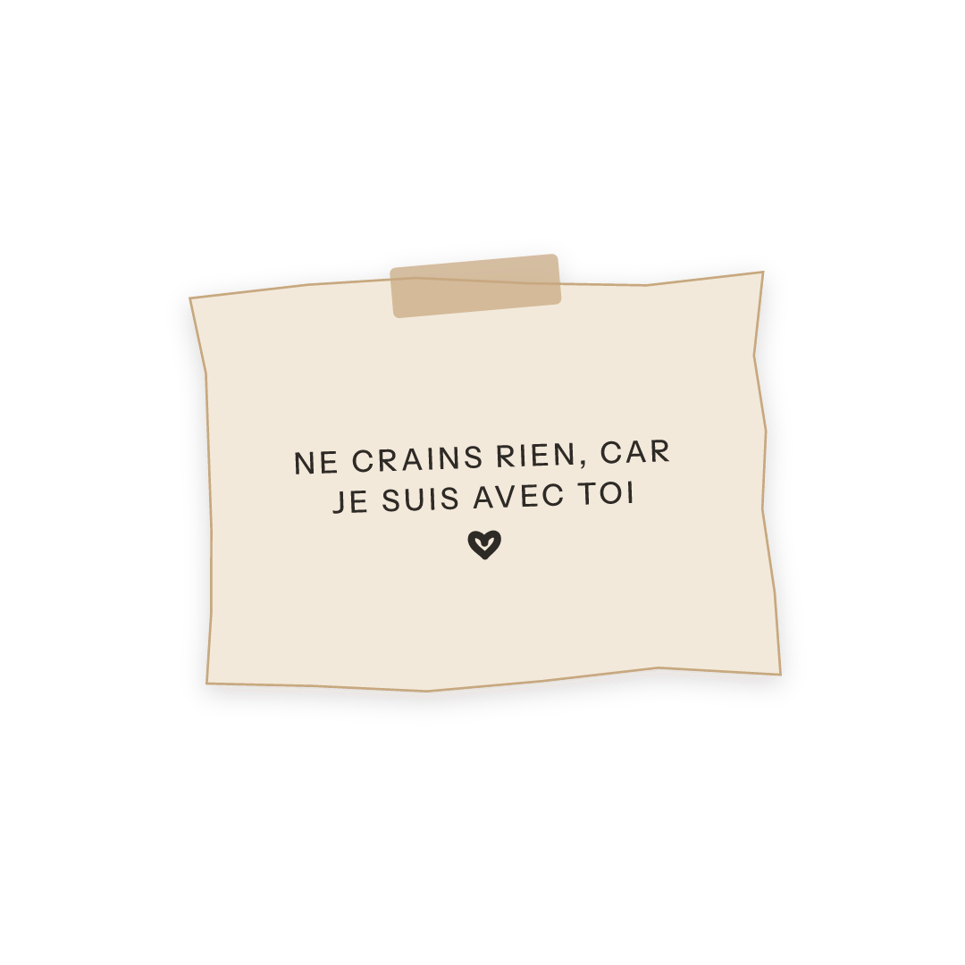 Sticker: Ésaïe 41:10 ne crains rien, car je suis avec toi