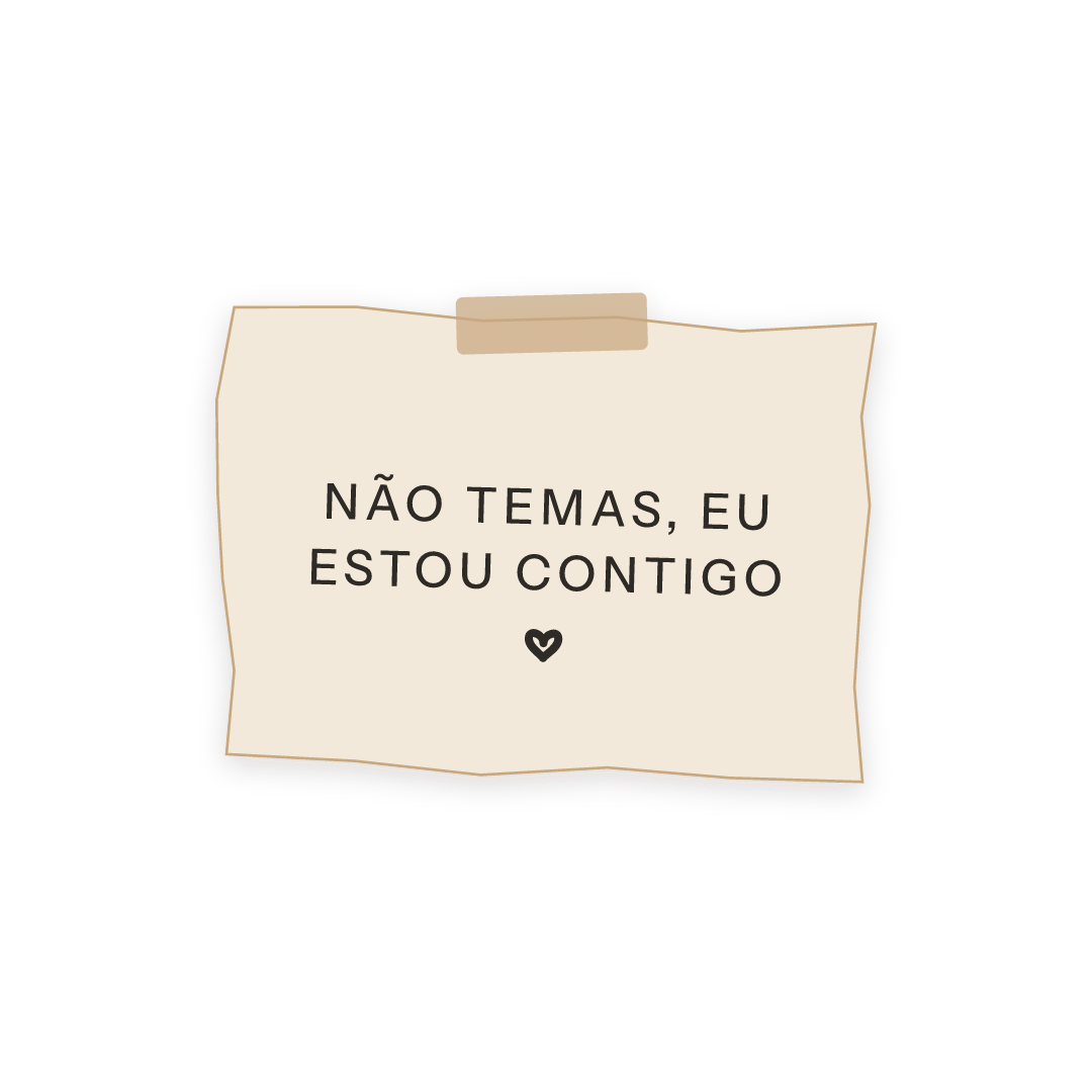 Sticker: Isaías 41:10 não temas, Eu estou contigo