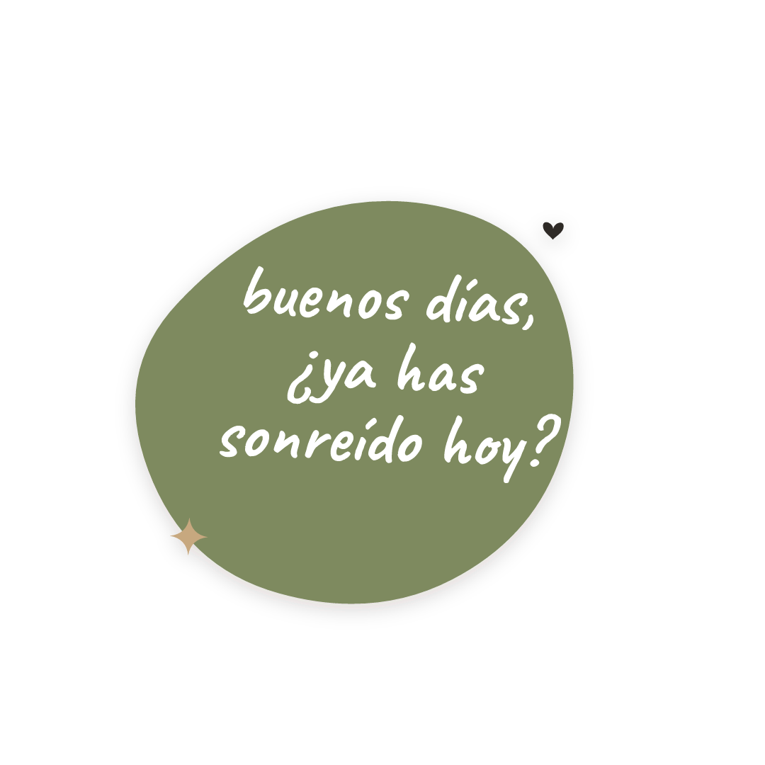 Sticker: buenos días, ¿ya has sonreído hoy?