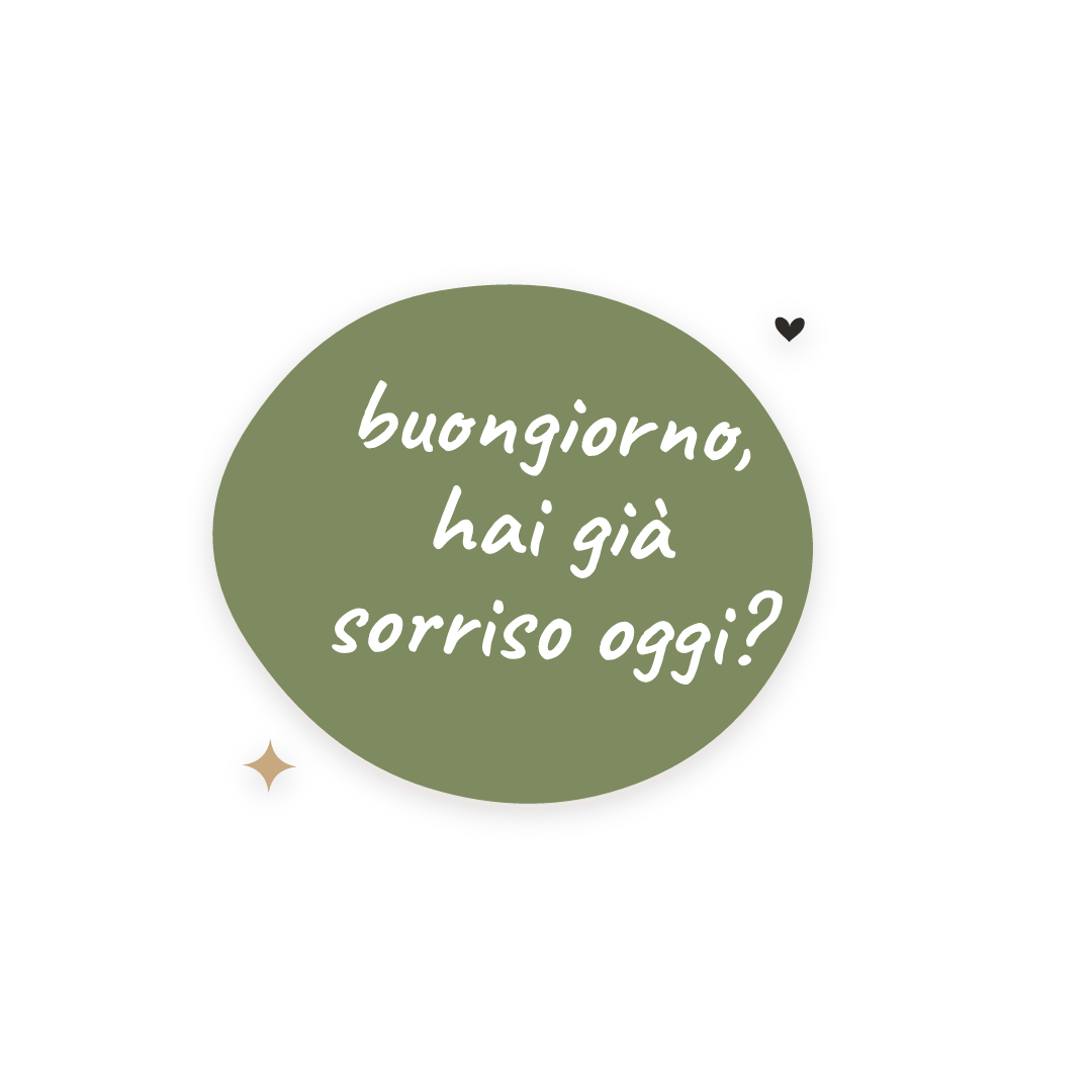 Sticker: buongiorno, hai già sorriso oggi?