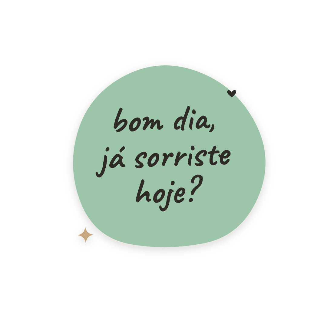 Sticker: bom dia, já sorriste hoje?