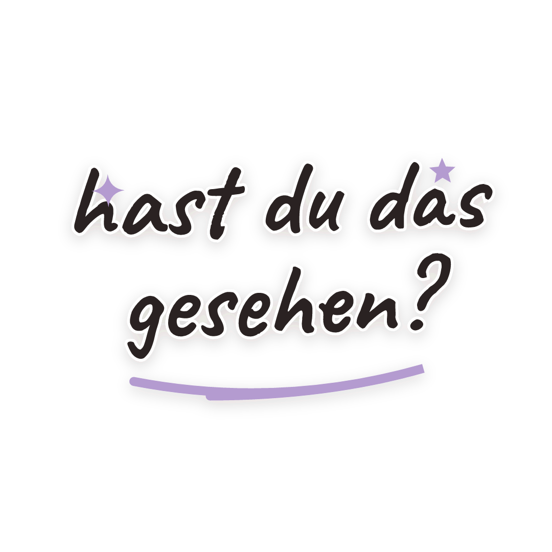 Sticker: hast du das gesehen?