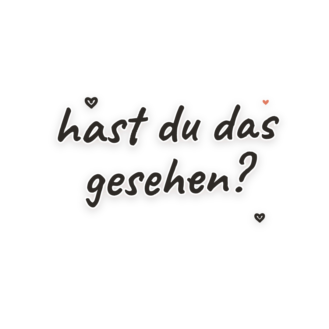 Sticker: hast du das gesehen?