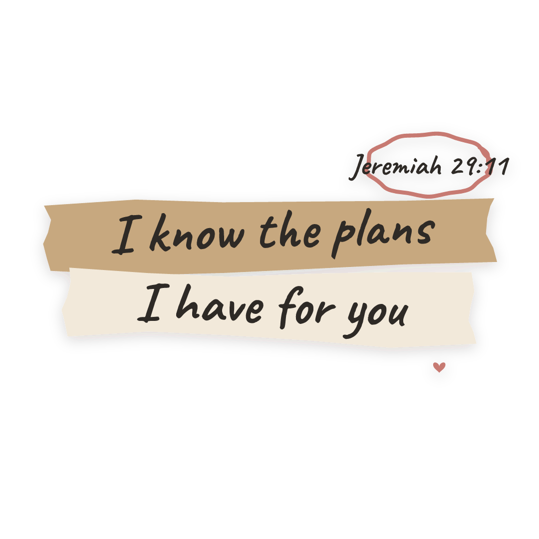 Sticker: Jeremiah 29:11 I know the plans I have for you