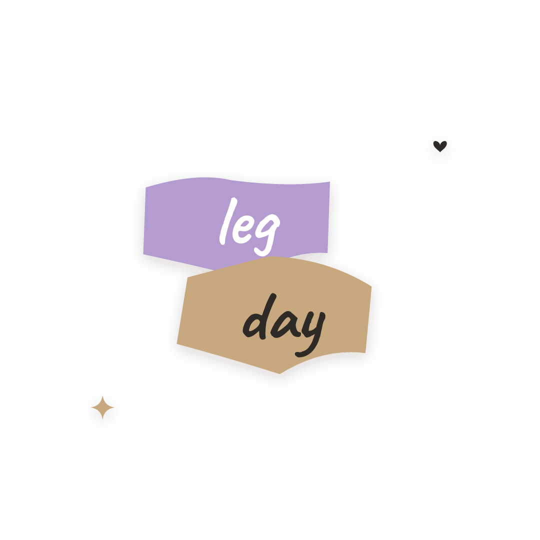 Sticker: leg day