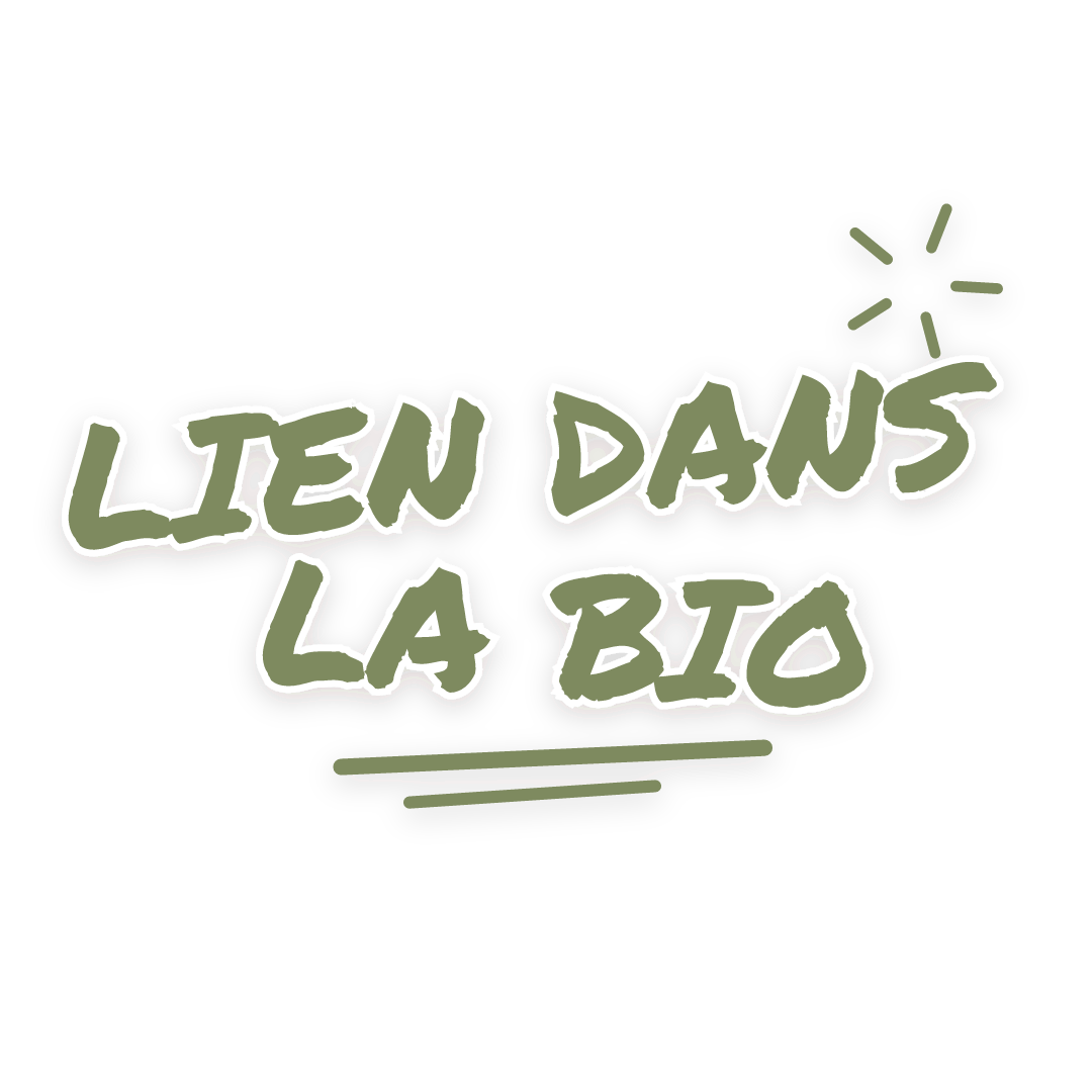 Sticker: lien dans la bio