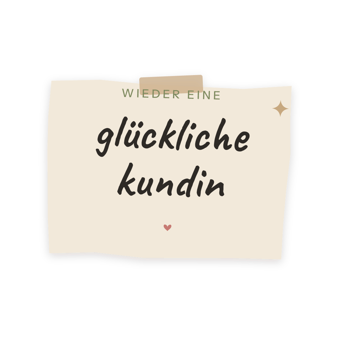 Sticker: wieder eine glückliche kundin