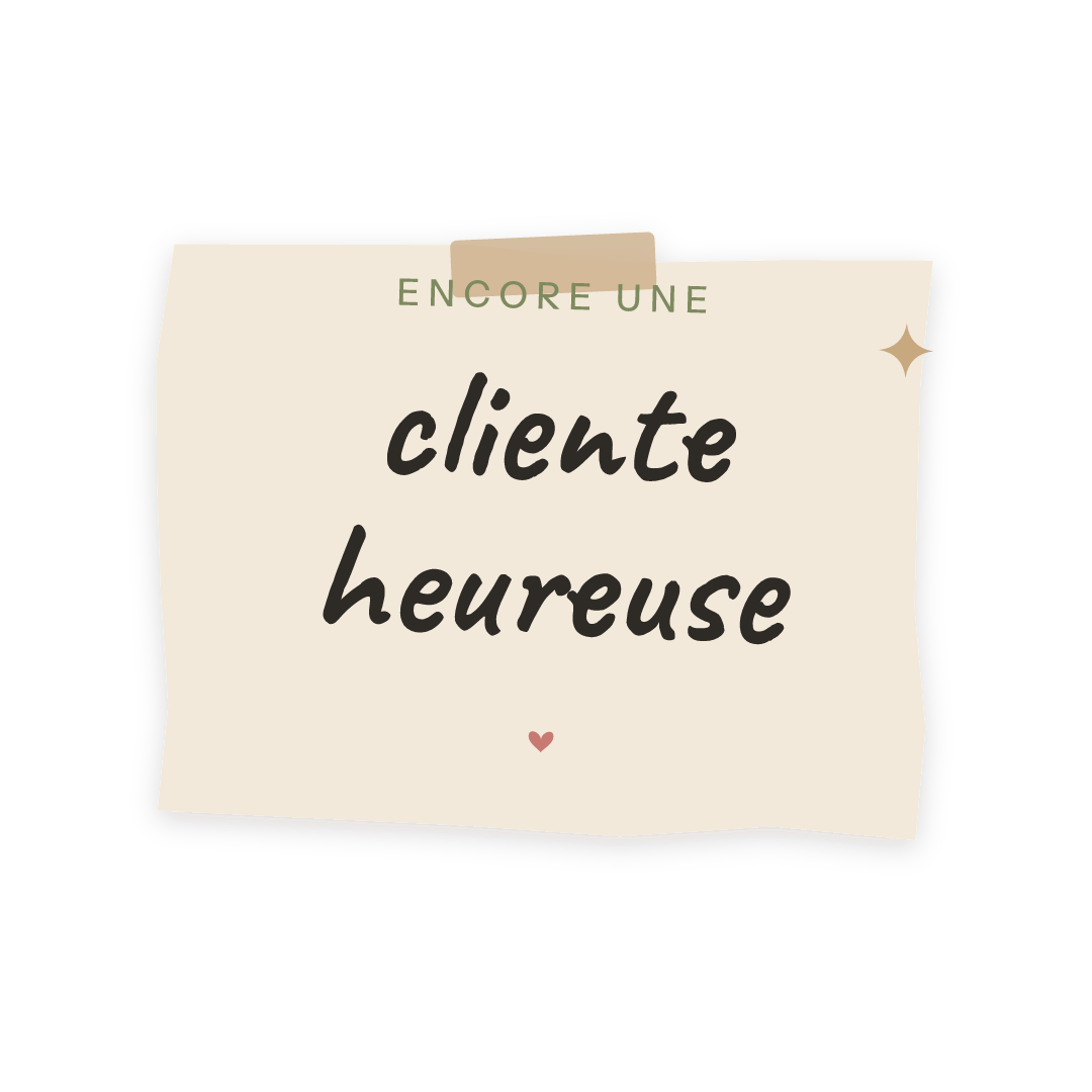 Sticker: encore une cliente heureuse